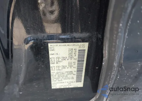 2013 Nissan Frontier Sv z USA, uszkodzony, nr VIN 1N6AD0ER8DN732964